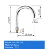 G1/2" Size Waterfall Inlet Cold and Hot Water Tap Brass Switch Control Valve For Bathtub Faucet Replacement Mixer Faucet 4