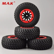 4 pcs/set RC car 1:10 short course truck tires set tyre wheel rim fit for TRAXXAS SlASH HPI remote control car model toy parts 4 pcs/set RC car 1:10 short course truck tires set tyre wheel rim fit for TRAXXAS SlASH HPI remote control car model toy parts