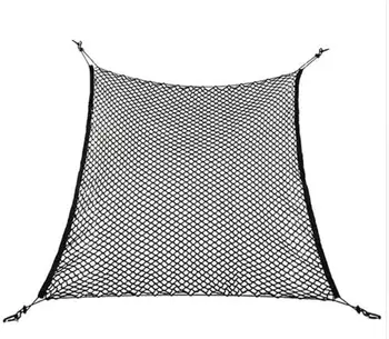 

Car Trunk Rear Cargo Organizer Storage Elastic Holder Mesh Net 4 Hooks Virtuous