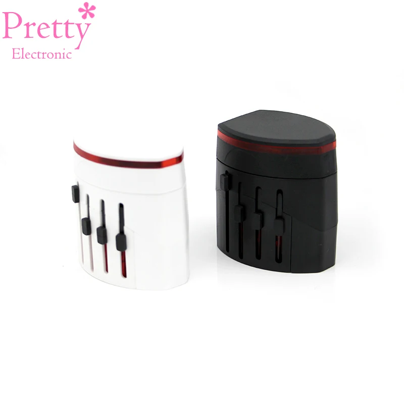

Convenient All in One Universal International Plug Adapter 2 USB Port Commercial Travel AC Power Charger with UK AU US EU Plug
