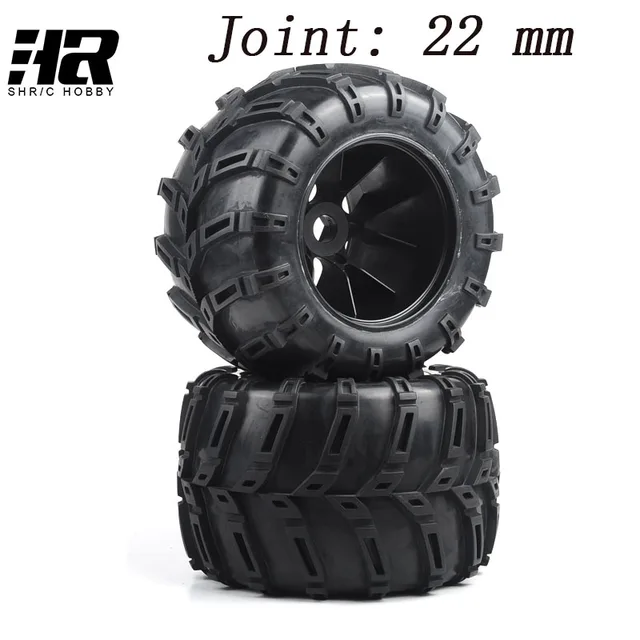 Special Price 2pcs 50017  full set of wheel + round leather suitable for RC car 1/5 HSP gasoline car tyres Free shipping