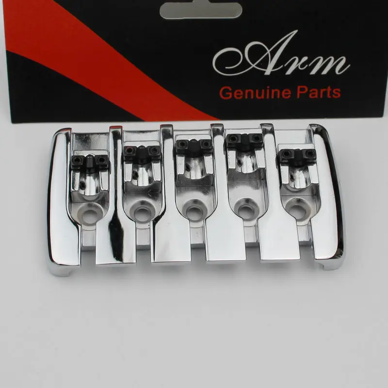 

Chrome 5 String Chunky Electric JZ /Precision Bass Guitar Bridge - BB002