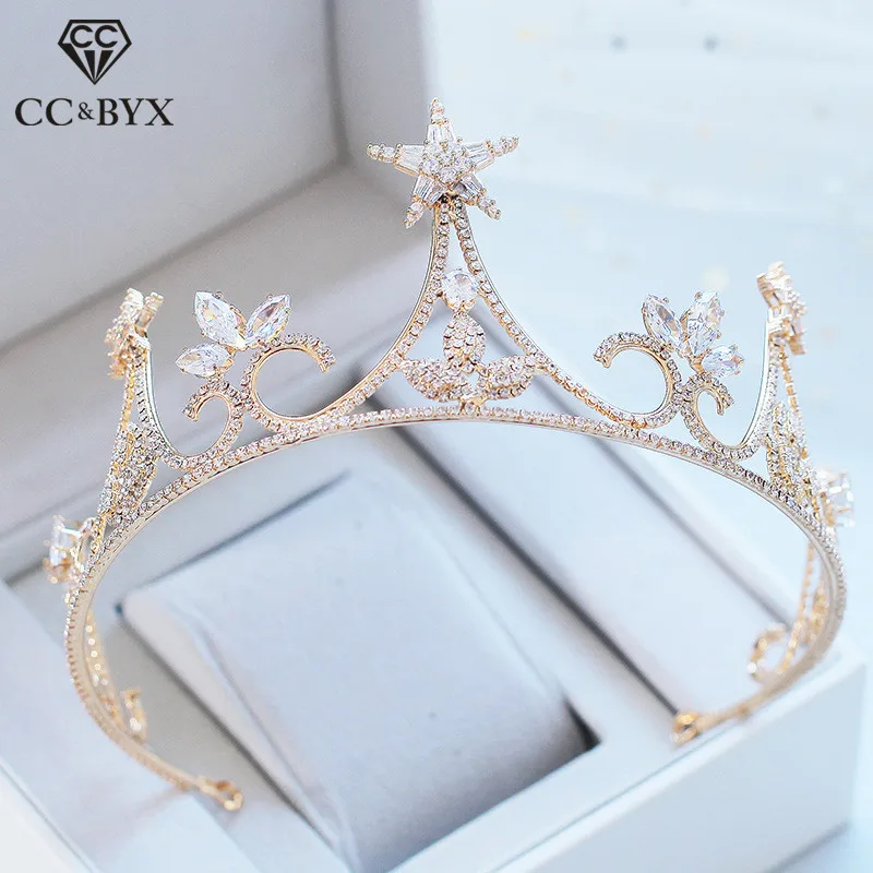 CC wedding jewelry crown tiara hairbands engagement hair accessories