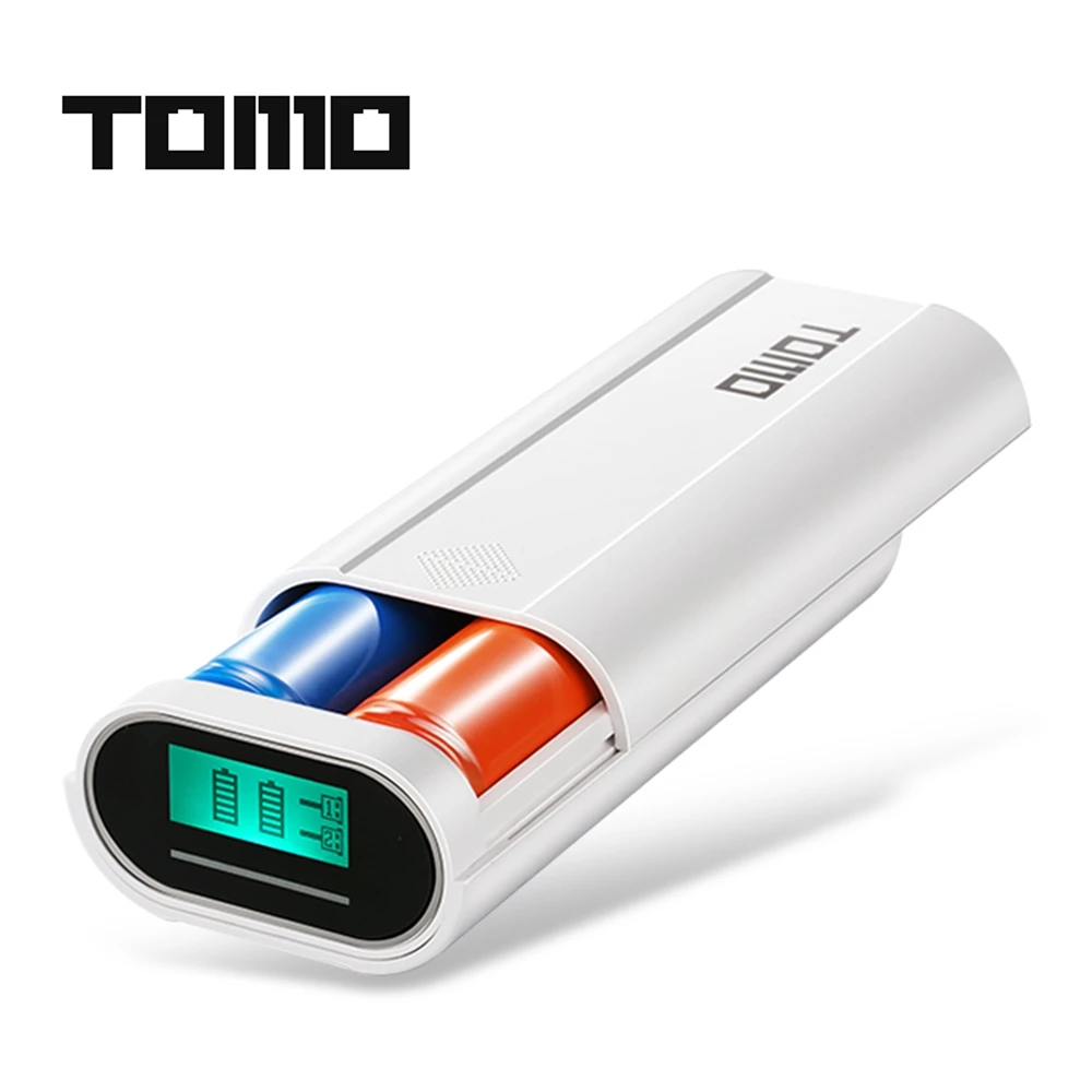 TOMO M2 DIY Power Bank Battery Charger Powerbank Case LCD