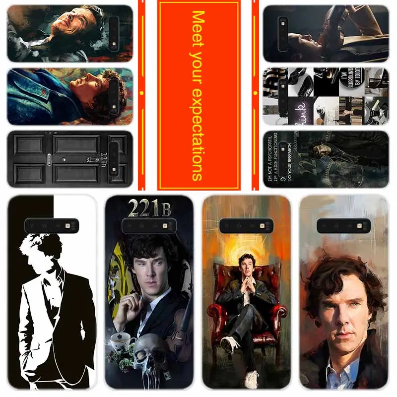 

Phone for Samsung Galaxy S10 E S9 S8 Plus S7 s6 Edge s10 plus s5 Note 10 9 8 Cover Case 221B i am Sherlock Holmes Sherlocked
