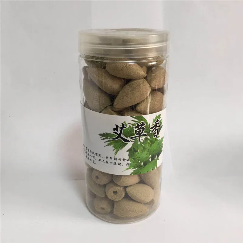 80 PcsBottle Chinese Natural Fragrance Backflow Incense Agarwood Cones Wormwood Rose Mint Scent Incense Cones (11)