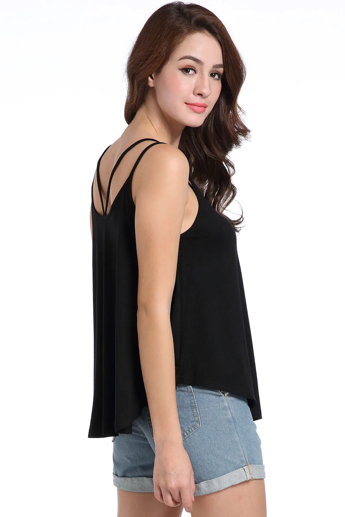 women strapless vest tops t shirt 064a (6)