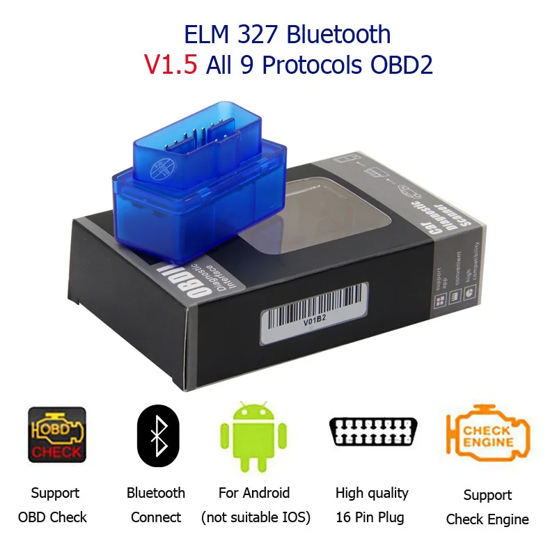 2020 Супер Мини ELM327 Bluetooth OBD2 OBDII шина проверки двигателя автомобиля диагностический