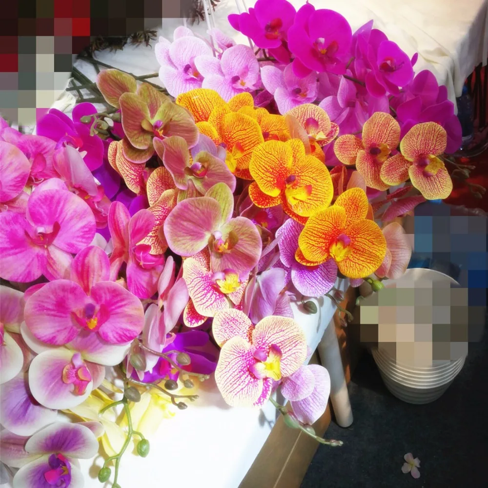 10 шт. искусственные длинные орхидеи фаленопсис|flowers real touch|real touch orchidsreal |