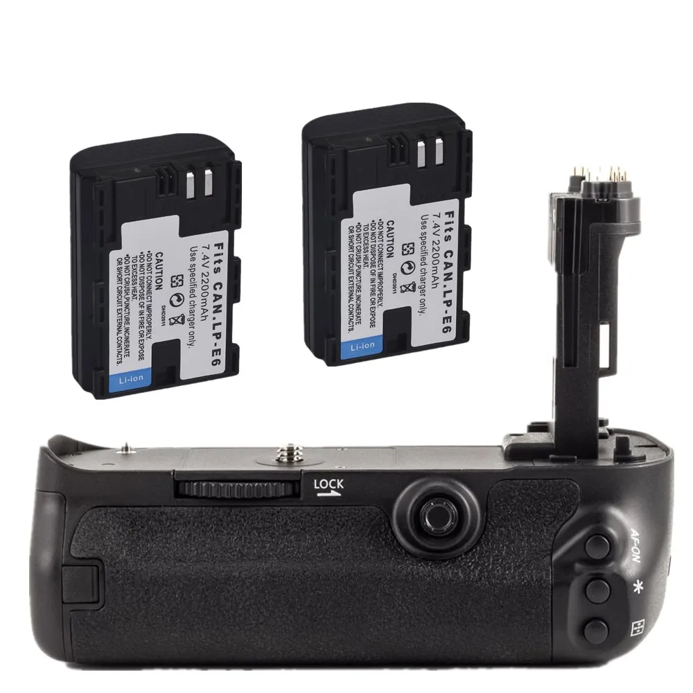 Battery Grip Pack For Canon EOS 5D Mark III 5DIII 5D3 MK3 DSLR Camera as BG E11 BGE11 + 2x LP E6