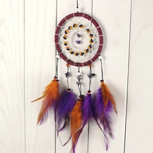 Автомобильный кулон Современный Сельский Ловец снов из перьев Искусство ремесло домашнее украшение авто зеркало заднего вида подвесные украшения аксессуар