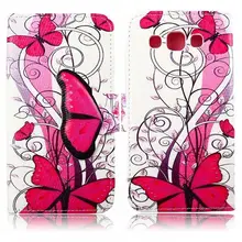 Funny Cute Sweet Fashion Wallet Flip Style PU Leather Case For Samsung GALAXY E5 E500F E5000 Phone Bag Cover Card Holder