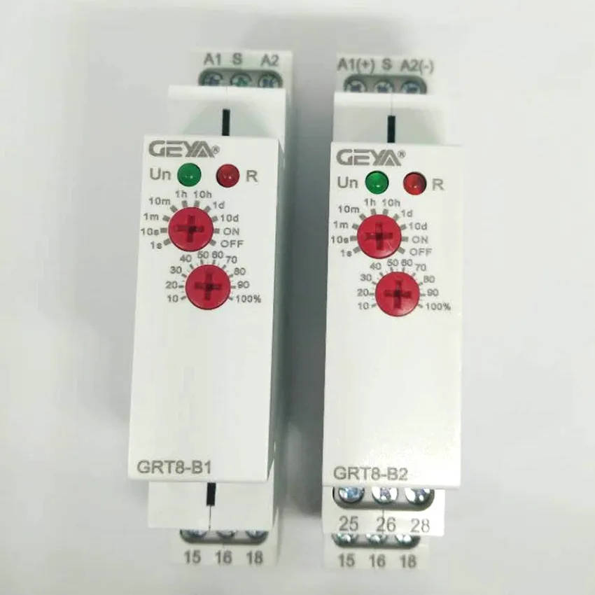 DIN Rail 16A 12V 24V 220V SPDT задержка выключения таймер GRT8-B AC230V или переменного тока/DC12-240V Мощность Задержка включения/выключения реле времени