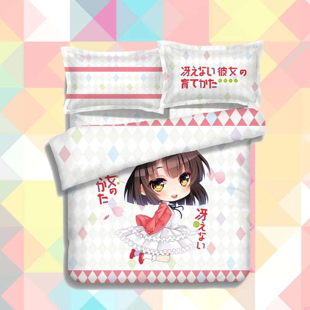 Nieuwe Anime Cartoon Saenai Heroine Geen Sodate Kata Katou Megumi Dekbedovertrek Zacht Gedrukt Beddengoed Set Dekbedovertrek Set Geen Cp1513 Duvet Cover Set Bedding Setprinted Bedding Set Aliexpress