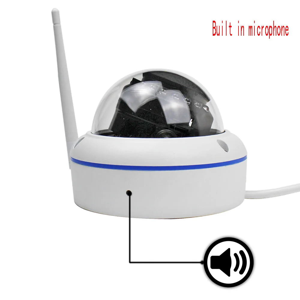 

Wireless Wifi IP Outdoor Dome Camera Camhi 1080P Built in Mic Audio Onvif SD Card Slot P2P CCTV Home Smart Security Cameras