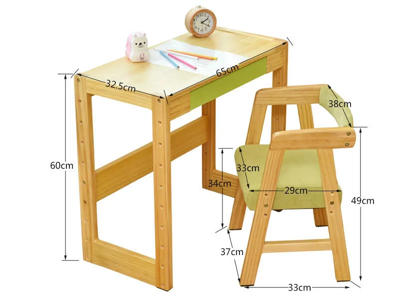 Высокое качество студент стол и стул комплект высота регулируется обучения детей стол из массива дерева набор мебели многоцветной