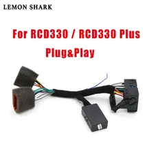 RCD330 Plus Car Plug&Play ISO Quadlock Adapter Cable W/ CANBUS Decoder Simulator For VW Golf 6 Jetta MK5 MK6 Passat Polo Vento RCD330 Plus Car Plug&Play ISO Quadlock Adapter Cable W/ CANBUS Decoder Simulator For VW Golf 6 Jetta MK5 MK6 Passat Polo Vento