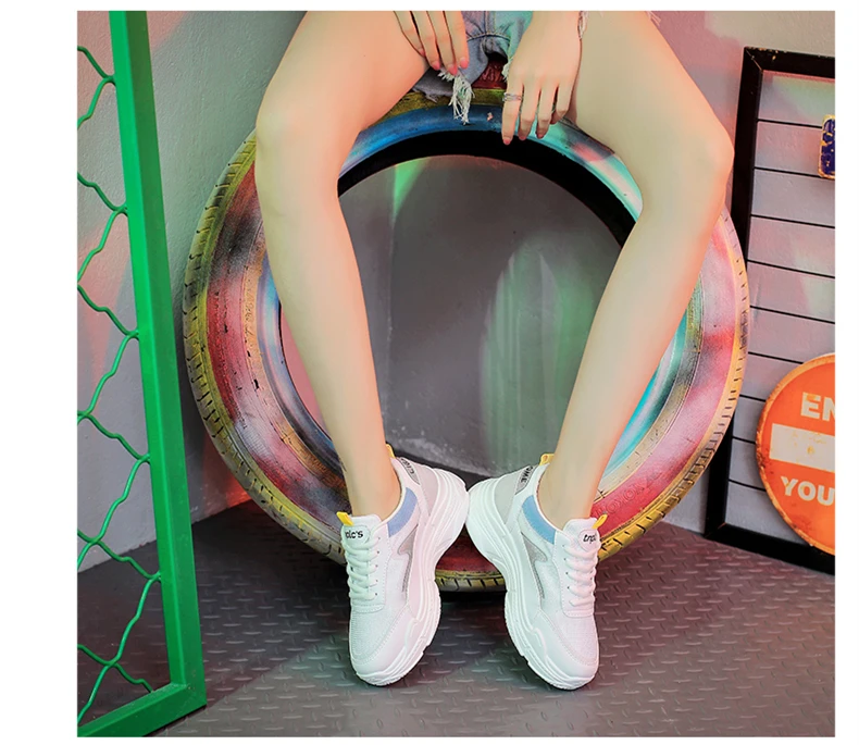 Fashion Sneakers Women Casual Shoes Breathable Flat Platform Ladies Shoes Tennis Lace Up Sport Women Vulcanize Shoes XZ64 (14)
