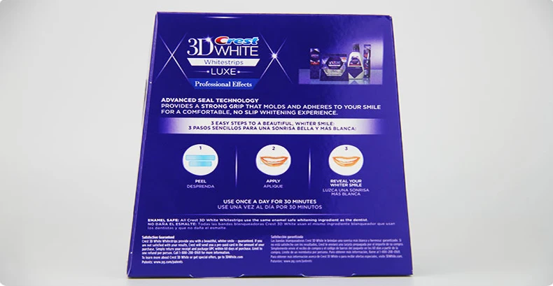 3D белый Whitestrips LUXE крепкое сцепление профессиональный эффект гигиена полости рта идеальный улыбкой отбеливания зубов полоски 5/10/20 мешочков