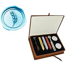 Винтаж фантазии Перо индивидуальный логотип свадебные приглашения Воск уплотнительное штамп Щупы для мангала ложка подарочная коробка комплект