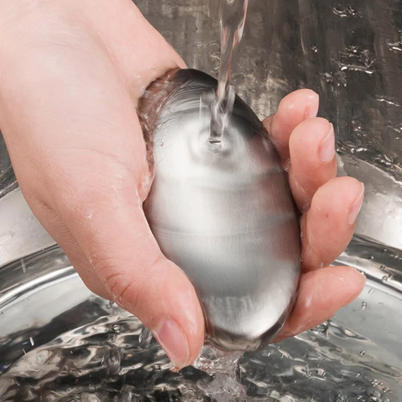 

Creative Stainless Steel Soap Hand Odor Remover Bar Magic Soap ElimInates Garlic Onion Smells Kitchen Gadget Tools Accessories
