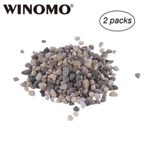 WINOMO 2 сумки галька, булыжник речной камень натуральный песок камень микропейзаж мох бутылка декоративный камень