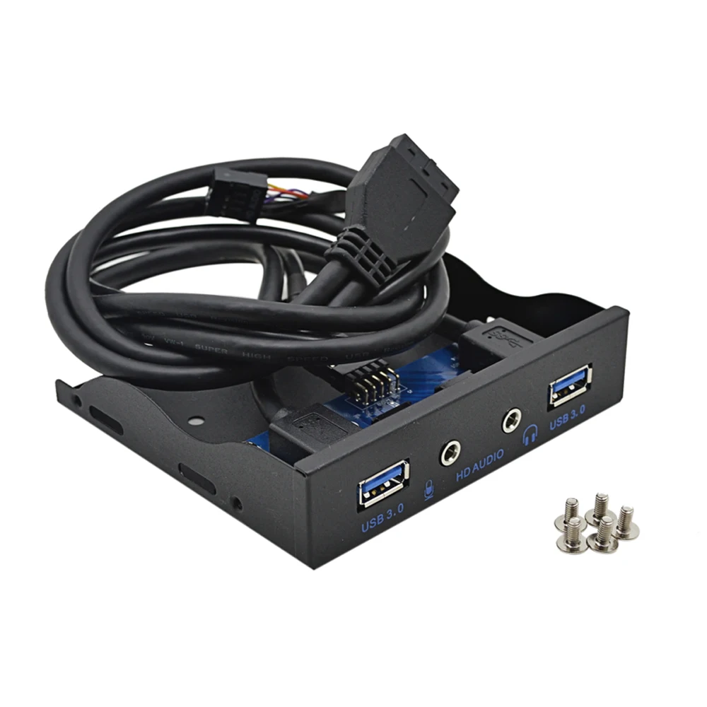 20 шт 5 Гбит/с Pin 4 порта USB 3 0 концентратор HD аудио разъем для наушников интерфейс