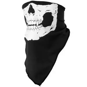 

2 PCS Riding Face Mask Skull Cycling Mask Outdoor Sports Bandanas Scarves Wicking Seamless Cycling Neck Tube Kerchief Scarf