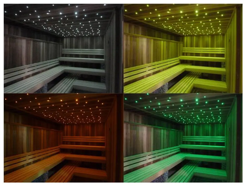 fiber optic suana mood lighting
