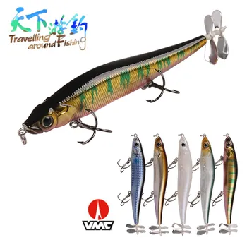 

TAF A+ Hot Model Pencil 11cm 14.1g Fishing Lure Equipped with Props Propeller Quality Professional Retail Bait VMC Hook Swimbait