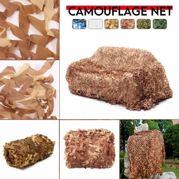 

2x2 2x5 2x6 2x7 2x8 2.5x5 150D 120g Polyester Oxford Fabric PET Fibre Camouflage Camo Net Netting Hunting Sun Shade Car Cover