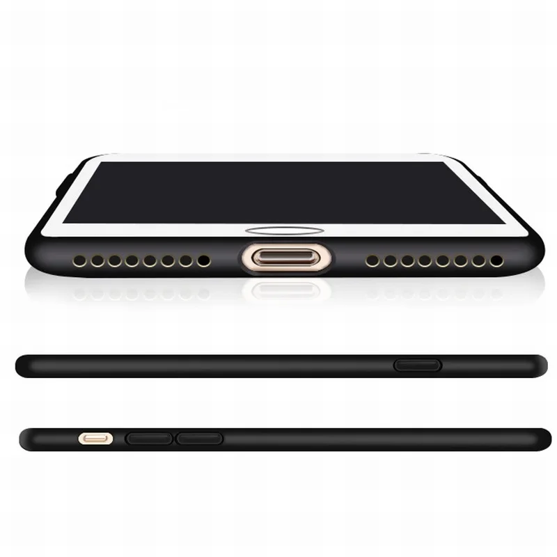 Ascromy Full Cover Soft Matte TPU Case for Apple iPhone 7 6 6S Plus 8 Back Cover Sillicone Case Silicone Luxury capa Accessories (3)