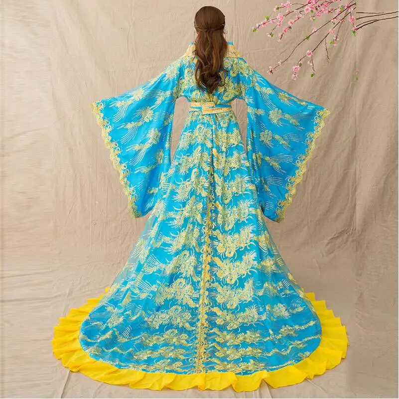 Women Cosplay fairy costume Hanfu clothing Chinese Traditional ancient dress dance stage wear Princess Costume Feminino Dress Women Cosplay fairy costume Hanfu clothing Chinese Traditional ancient dress dance stage wear Princess Costume Feminino Dress