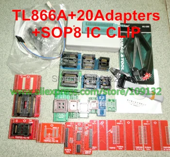 

TL866II PLUS Programmer +20 adapters + SOP8 test clip