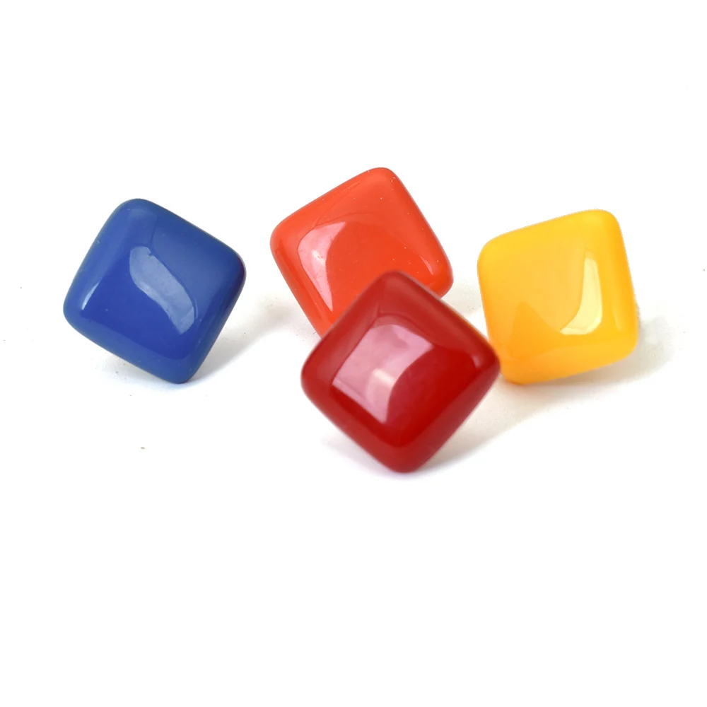 Women Ear Clip Earrings Minimalist Geometric Square