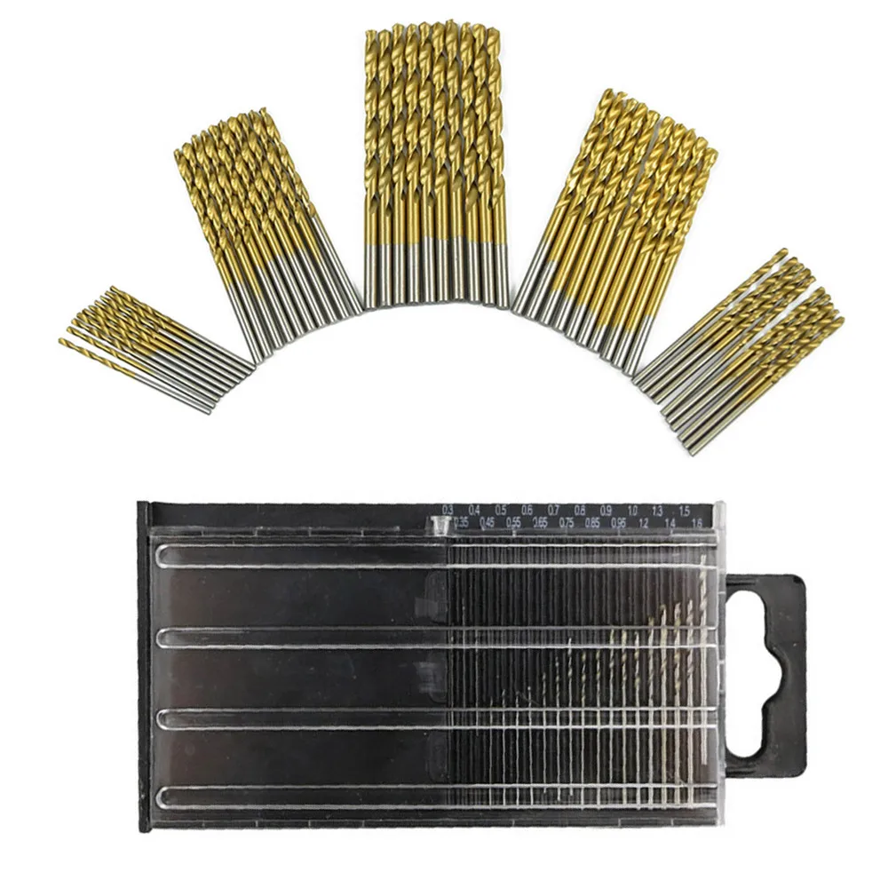 

50/20 PCS HSS Twist Drill Bits Set for Woodworking Small Precision Twist Drills Hand Tool Sets High Quality Drilling Bit Newest