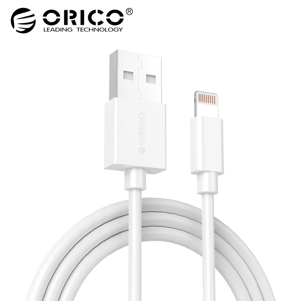 Goedkoop ORICO LTG 2A Verlichting Kabel 1 m Verlichting Usb kabel Data en Opladen Kabel Lader Adapter voor iPhone 6 7 8 mobiele Telefoon