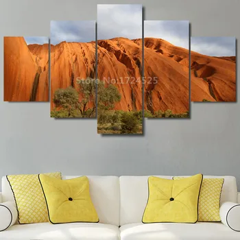

2017 Sale Hot Sale Modern No Unframed Prints Rock And Mountain Pictures 5 Pieces Tree On The Wall Home Decor In High Quality