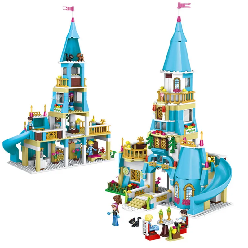

Girl Friends Princess Anna and The Princess Castle Legoings Model Building Kits Blocks Bricks Set Girl Toys Gift for Kids