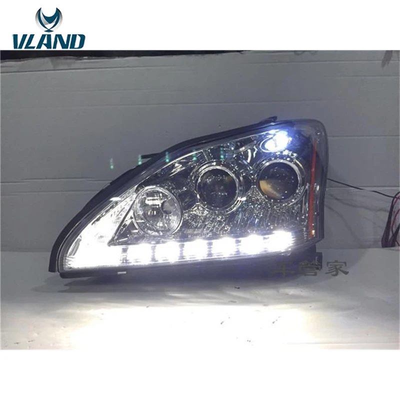 Светодиодная фара VLAND Factory для Lexus RX330 RX350 2004 2006 2008 2009 с ксеноновым объективом DRL