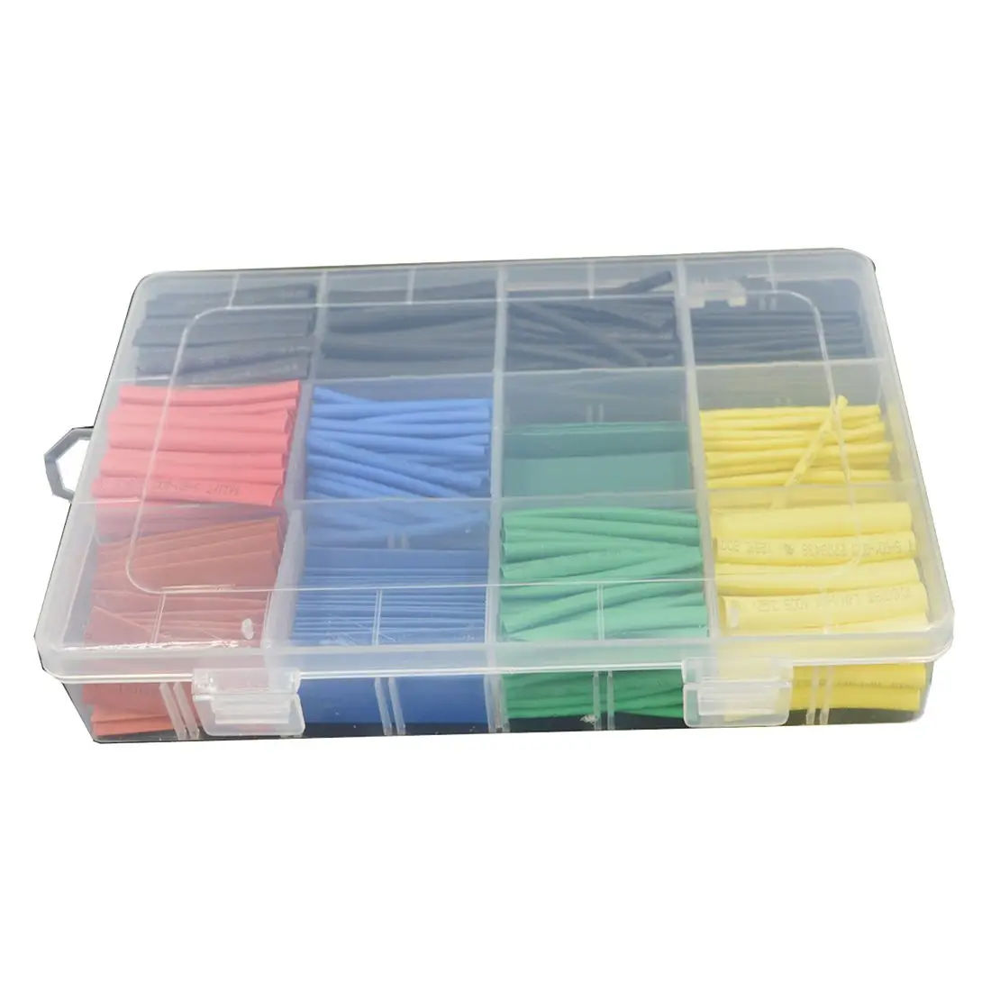 

530 Pcs 2:1 Heat Shrink Tubing Tube Sleeving Wrap Cable Wire 5 Color 8 Size