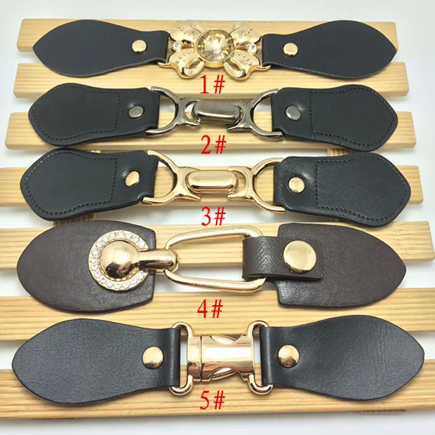 2 пар/лот высокое качество мульти-использование пряжки кнопки для шубы Diy Pu Металл комбинированный Кнопки для пальто сумки украшения обуви