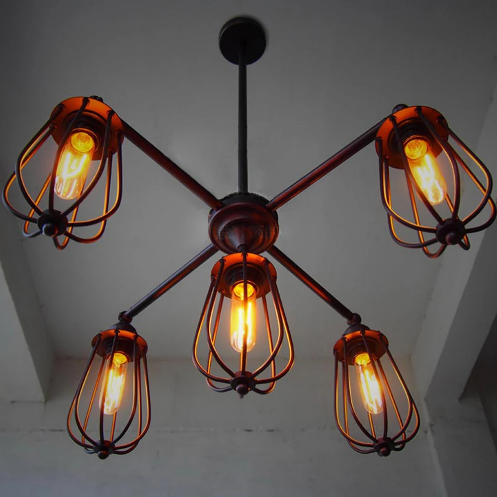 Wrought-Iron-Pendant-Lights-Vintage-Industrial-Lighting-Office-Hotel-Kitchen-Island-LED-Light-Black-Antique-Pendant (1)