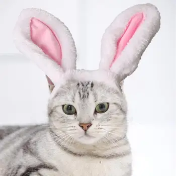 

Cat Clothes Costume Bunny Rabbit Ears Hat Pet Cat Cosplay Clothes For Cat Costumes Small Dogs Kitten Party Costume Pet Products