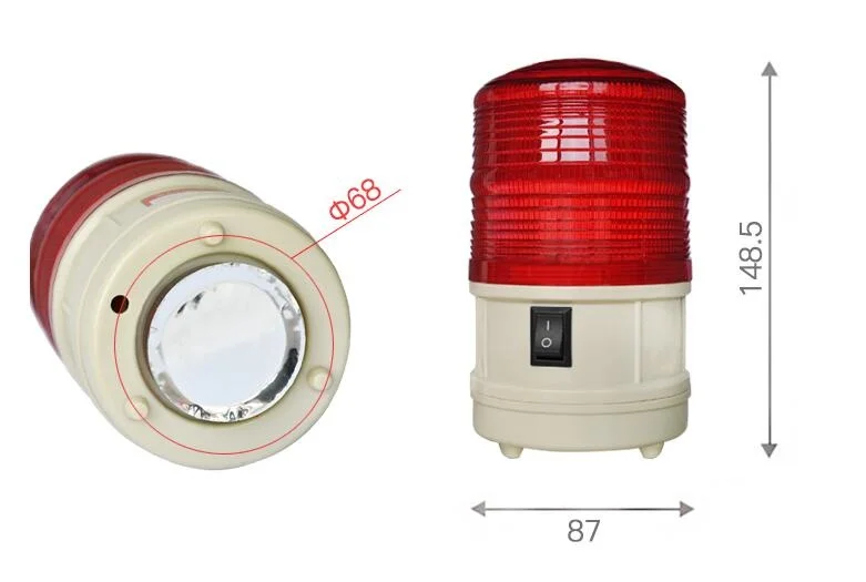 Батарея питание светодиодный мигает Лампа маячок охранной сигнализации предупреждающий сигнал мигалка (нет звука, нет Батарея в комплекте)