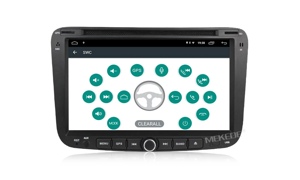 Best MEKEDE 1024*600 Capacitive screen Android 9.1 2+32G System car gps navigator dvd for Geely Emgrand EC7 with free 16G map card 20