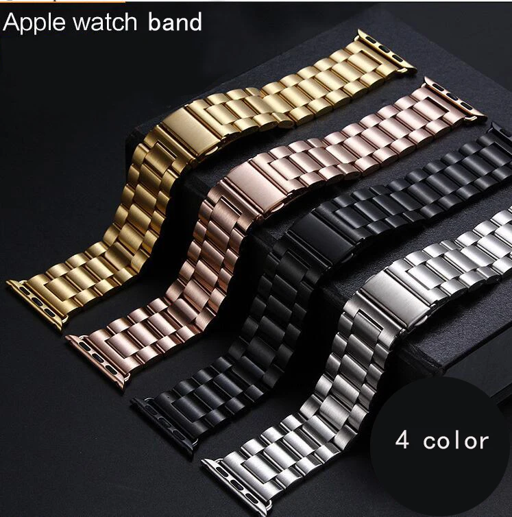 Stainless Steel metal band Strap for Apple Watch4/3/2/1 44/40/42/38MM link bracelet wrist belt Watchband for iWatch Accessories Stainless Steel metal band Strap for Apple Watch4/3/2/1 44/40/42/38MM link bracelet wrist belt Watchband for iWatch Accessories