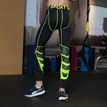 Плюс Размеры камуфляж Мужское компрессионное трико спортивные штаны для бега лайкра Обтягивающие Леггинсы Спортивная одежда штаны для бега, фитнеса, для бега