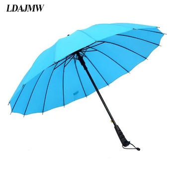 

LDAJMW High Quality 16 Bone Straight Handle Umbrella Color Rainbow Umbrella Multicolor Optional Automatic Umbrella For Women
