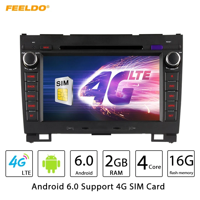 Cheap FEELDO 8" Android 6.0 (64bit) DDR3 2G/16G/4G LTE Quad Core Car DVD GPS Radio Head Unit For Great Wall Hover H3/H5(2010~2013) 0